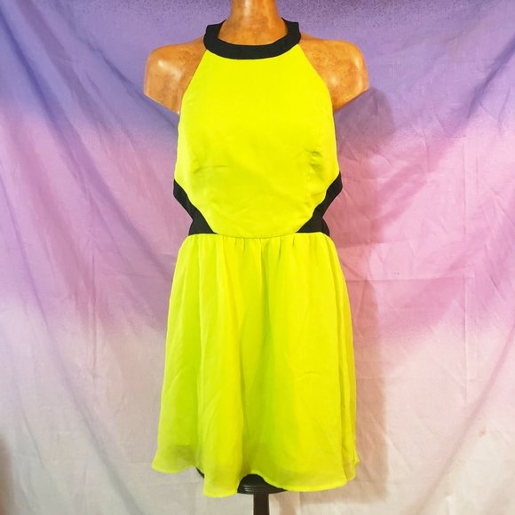Rampage Dresses & Skirts - Neon Green & Black Rampage Dress